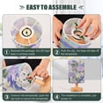 thumbnail image 4 of RMDQTR LED Push-Button Switch Warm-Tone Desk Lamp Plug-and-Play No Assembly Required Elegant Purple Daffodil Pattern, 4 of 7