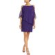 thumbnail image 1 of MSK Womens Embellished Sheath Dress, purple, XL, 1 of 1