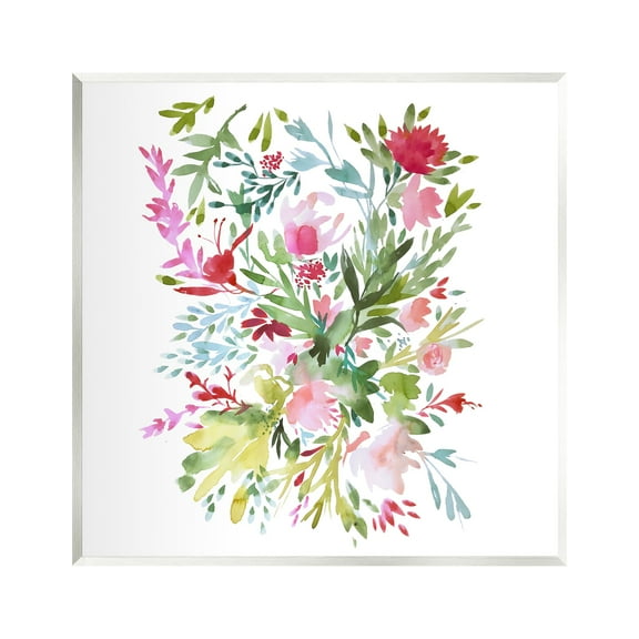 Stupell Industries Garden Flowers Pattern Botanical & Floral Painting Unframed Art Print Wall Art, 12 x 12