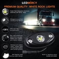 thumbnail image 6 of LEDMIRCY R1 Pure White Rock Lights 16PCS with Switch Wiring Harness, High Power Waterproof Underglow for Utv Atv off Road Trucks, 6 of 7