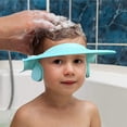 thumbnail image 2 of Bonnet de Douche pour Bébé avec Visière Réglable et Protection des Oreilles pour Tout-Petits (Bleu), 2 of 5