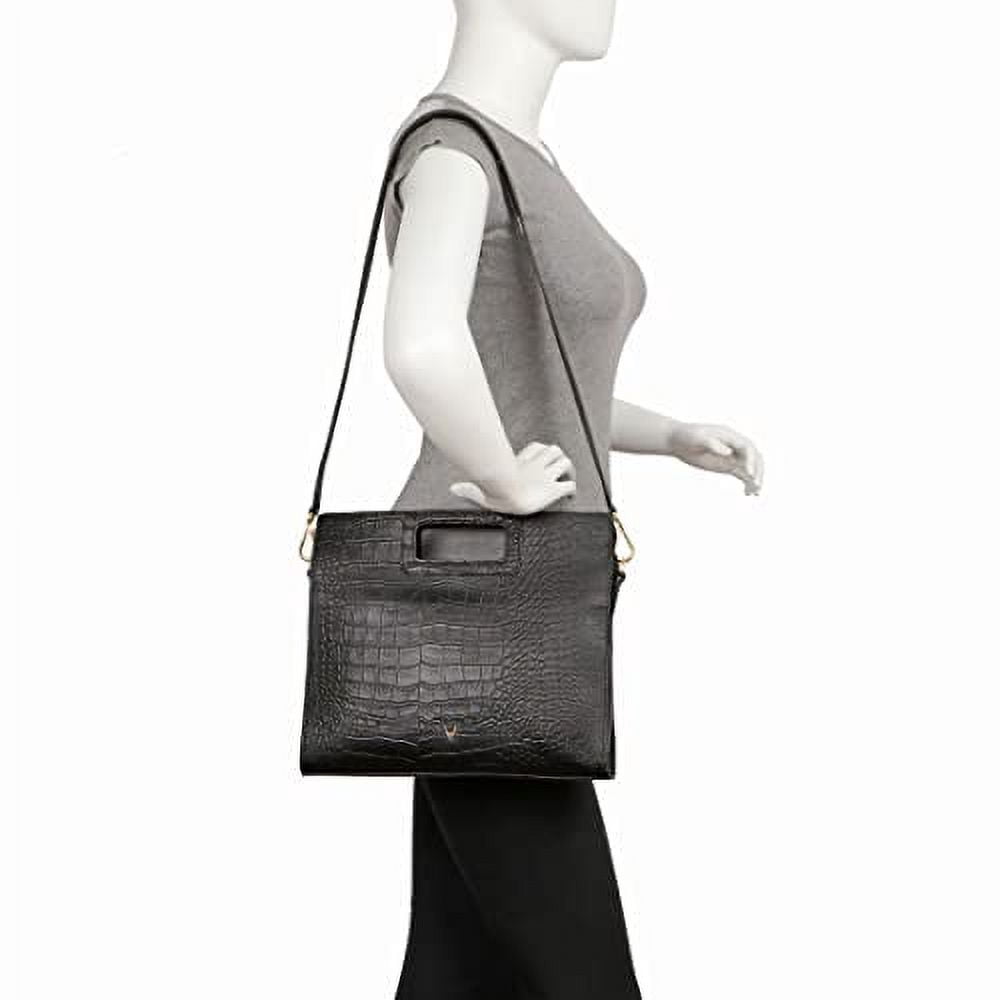 Hidesign Leather Fashion Women's Briefcase Bag & Shoulder Bag with a Detachable & Adjustable Shoulder Strap - size ( 12"L x 11"H x 2"W )