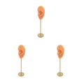 thumbnail image 1 of kurtrusly Earring Display Stand Human Ear Model Organizer Holder Showcase Stud Jewelry Left Normal Skin Height: 18cm 3Set, 1 of 6