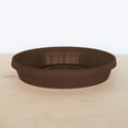 thumbnail image 6 of Bloem Terra 17" Resin Saucer, Chocolate Brown –  Durable Round Flowerpot Tray, Matte, In-Outdoor Gardening Accessory For 20" Planter (Sold Separately), 6 of 8