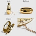 thumbnail image 2 of Metallic Womens Evening Bag Y2k Metallic Moon Shape Bag Acrylic Handbag Clutch Purse for Wedding Parties Travel 2024, 2 of 9