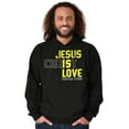 thumbnail image 3 of Jesus Christ Love Christian Faith Hoodie Sweatshirt Women Men Brisco Brands S, 3 of 6