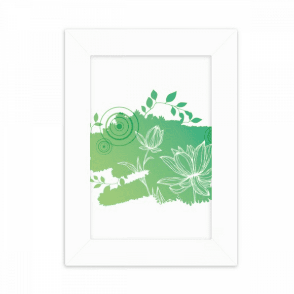 lotus flower frog flower desktop photo frame picture display decoration art painting