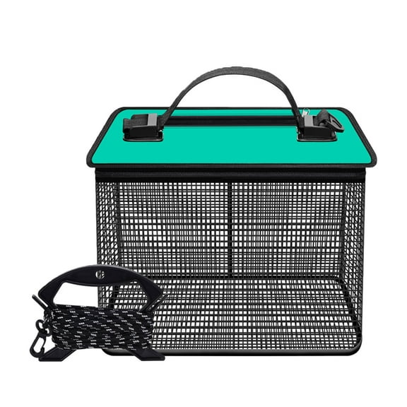 Floating Fishing Basket Storage Cage Quick Drying Baits Cage Fishing Protections Live Fish Bucket Folding Fishing Net