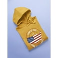 thumbnail image 3 of Land Of Free Home Of Brave Hoodie Women -Image by Shutterstock, Female 3X-Large, 3 of 4