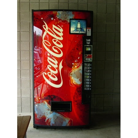 drink coca cola coke machine vending machines soda poster print 24 x