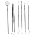 thumbnail image 1 of 6 unids/set mango profesional inoxidable dentista dientes explorador aguja limpieza Kit de herramientas dentales, 1 of 10