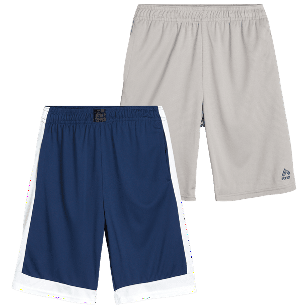 RBX Boys' Athletic Shorts 2 Pack Athletic Performance Mesh Basketball