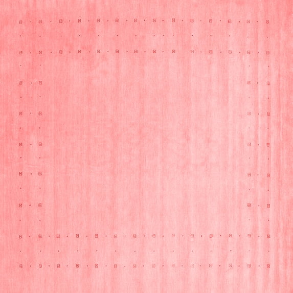 Ahgly Company Indoor Square Solid Red Modern Area Rugs, 4' Square