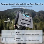 Renogy 200W Portable Solar Panel with Adjustable Kickstands, IP65 Waterproof, Foldable Solar Panel for Power Station, RV, Camping, Off Grid
