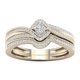 thumbnail image 1 of Juego de anillos de diamantes de imitación para mujer, 2 piezas, apilables, para compromiso, boda, C, 1 of 1