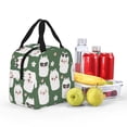 thumbnail image 4 of KLL Alpaca Faces Print Insulated Lunch Bag Women, Reusable Cute Tote Lunch Box for Adult & Men, Leakproof Cooler Lunch Bags for Work Office Travel Picnic, 4 of 5