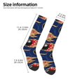 thumbnail image 2 of Honeii Bowling Ball And Flame Print Long Socks,Novelty Design Socks Gift for Men and Women,Crew Socks,Calf Socks, 2 of 6