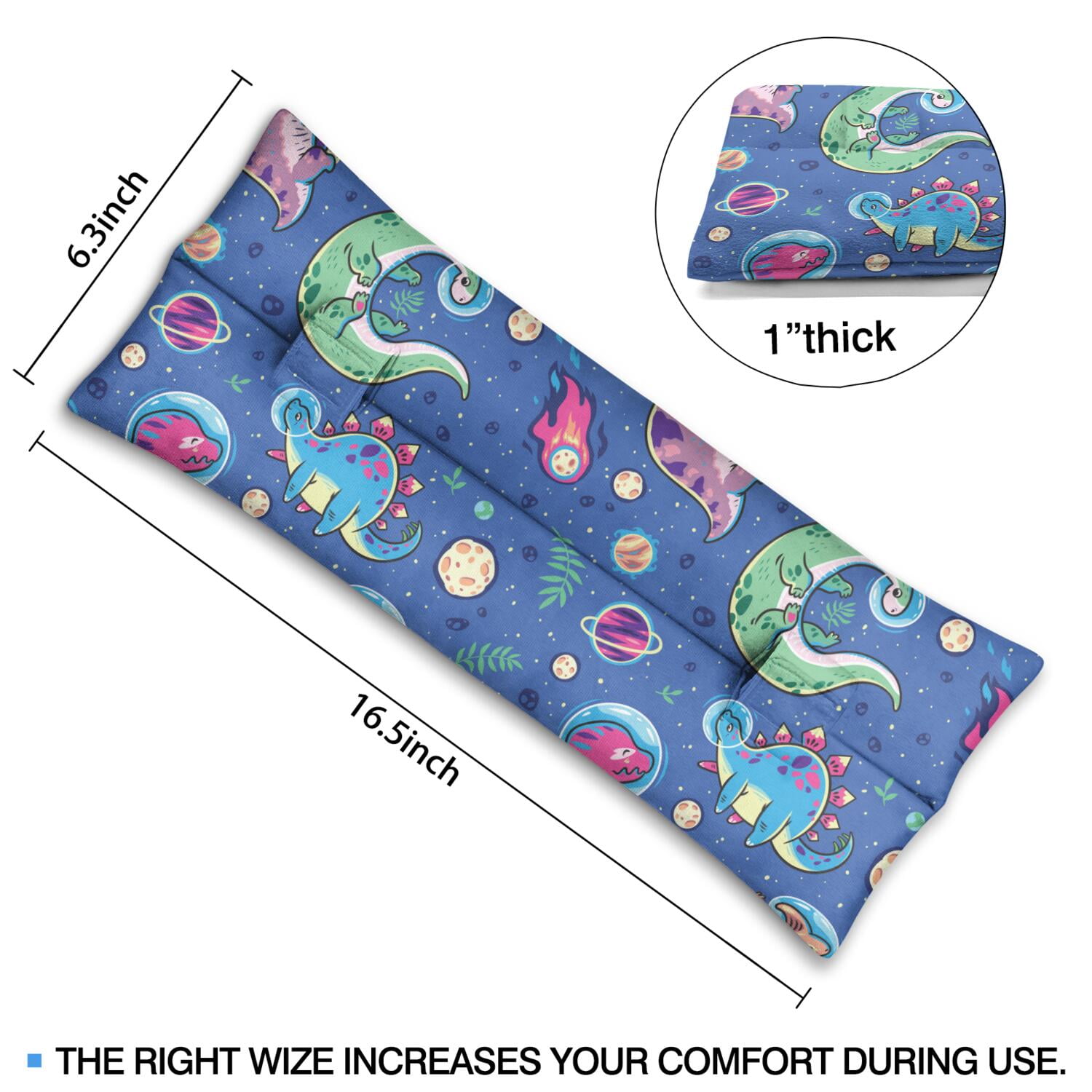 Nature Inspired Dinosaur Seatbelt Pillow - Post Surgery Recovery Cushion - Earthy & Comfortable Dino Print