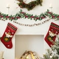 thumbnail image 5 of PALIFEUR Christmas Garland - Fake Hanging Garland with Red Berry, Real Touch Christmas Garlands for for Mantle Fireplace Holiday Party Christmas Decorations, 79 inch, 5 of 7