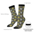 thumbnail image 4 of Cauagu Sugar Skulls Print Crew Socks for Women and Men,Adult Athletic Running Socks 1-Pair Sports Socks Work Gear Socks with Moisture Wicking, 4 of 6