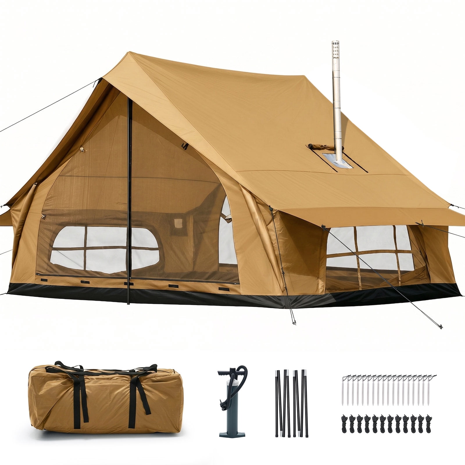 Wenzel Eldorado 8, 14 x 9 Foot, 8-Person Camping Cabin Tent with