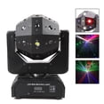 thumbnail image 2 of ChicHomey 120W RGBW LED Moving Head Light with Dual Lasers, Strobe Effects, DMX Control, Sound-Activated, Auto Run, LED Display, 1-Year Warranty, 2 of 7