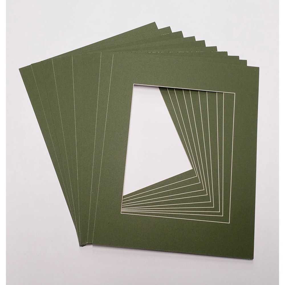 12x18 White Picture Mats with White Core for 11x14 Pictures Fits