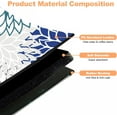 thumbnail image 6 of 2PCS Dish Drying Mats for Kitchen Counter, 12"x20" Absorbent Coffee Bar Mat with Blue Floral Pattern & Kitchen Sink Splash Guard for Coffee Maker Coffee Pot Espresso Machine Dining Room Decoration, 6 of 7