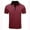 Burgundy, variant on Men's 1/4 Zipper Shirt Solid Color Short Sleeve Turn-Down Collar Quarter Zipper Shirt White