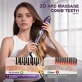 thumbnail image 6 of NEXPURE Curling Iron, Ionic Hair Curler Brush and Straightener 2 in 1 for All Hair Types, 30s Fast Heat, Purple, 6 of 11
