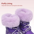 thumbnail image 4 of Dream Pairs Boys Girls Toddler Snow Boots Slip Resistant Faux Fur Lined Mid Calf Little Kids Winter Shoes SDSB2221K PURPLE Size 10, 4 of 5