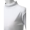 thumbnail image 4 of FashionOutfit Women's Double Long Sleeve Layer Half Turtleneck T-Shirt, 4 of 4