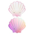 thumbnail image 1 of 2 Pcs Palette de Colle pour Extensions de Cils en Forme de Coquille, Tampon d'Outil de Greffage de Cils en Acrylique, Support de Colle Adhésive pour Fournitures d'Extension de Cils, 1 of 9