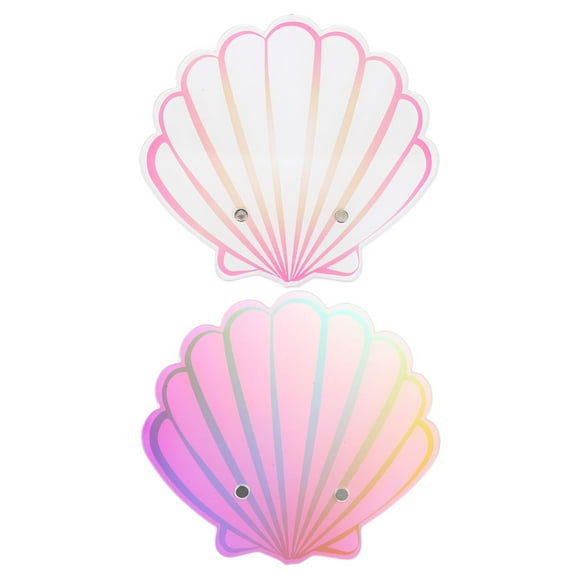Paleta de pegamento para extensiones de pestañas, 2 unidades, con forma de concha, de acrílico, para injerto de pestañas, soporte adhesivo para extensiones de pestañas