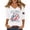 White&13^0429L, variant on Fabrcox 1776-2026 250 Anniversary USA T Shirt Flag Print 3/4 Length Sleeve Womens Fourth of July Shirt We the People Celebration Freedom Funny Patriotic Shirts for Women