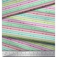 thumbnail image 3 of Soimoi Poly Georgette Fabric Diagonal Line & Stripe Printed Craft Fabric by The Yard 42 Inch Wide, 3 of 3