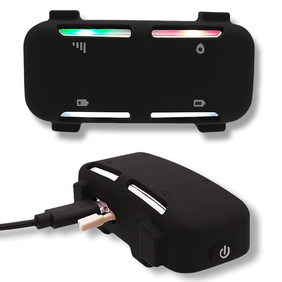 Soporte de silicona para GPS Tracker Counlisha Tractive Dog 6, negro