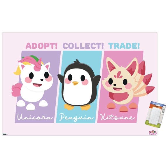 Adopt Me! - Adopt, Collect, Trade Wall Poster, 14.725" x 22.375"