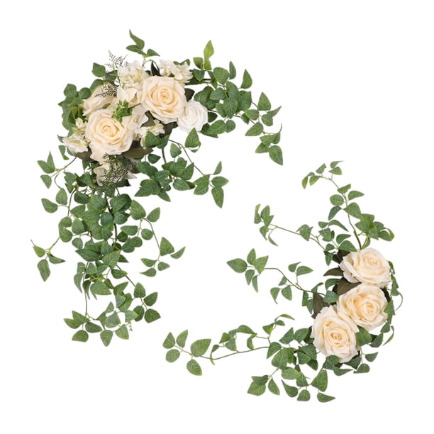 2 PCS Boda Arch Flores Flores artificiales Decoración Craft Garland Ornament para suministros para fiestas al aire libre Entrada de hogar