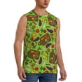 thumbnail image 2 of Fotbe Men's Carrot Eggplant Print Men's Sleeveless Muscle Tank Tops Casual T-Shirts for Gym Workout Beach-3X-Large, 2 of 8