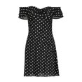 thumbnail image 5 of ZHOGXU Womens Polka Dot Print Strapless Bodycon Dresses Off Shoulder Short Sleeve Slim Fit Dresses Stylish,Travel, 5 of 6