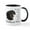 White/Black Inside, variant on CafePress - Dachshund Mom Mug - 11 oz Ceramic Mug - Novelty Coffee Tea Cup
