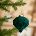 thumbnail image 6 of Miluhome Green Christmas Balls Set 12pcs Xmas Flocking Tree Ball Ornaments set Luxury Shatterproof Hanging Decorations 2.36'', 6 of 6