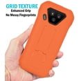 thumbnail image 4 of Nakedcellphone Kickstand Series Compatible with Verizon Kyocera DuraForce Ultra 5G UW (E7110) Case, [Bright Orange] Slim Hard Phone Protector Cover View Stand, 4 of 7