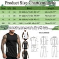 thumbnail image 6 of Men Spring Summer Training Sports Sleeveless Top Solid Color Tank Top Fitness Tight Fitting Muscle Vest Male Streetwear Cami Shirts, 6 of 9