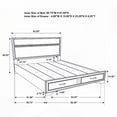 thumbnail image 5 of Orchid | Storage Panel Bed with Integrated Drawers, 5 of 10