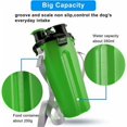 thumbnail image 4 of Botella de agua para perros con 2 cuencos plegables, portátil 2 en 1, botella de agua y comida para perros, gatos, mascotas, botella de viaje para caminar, hacer ejercicio, senderismo,, 4 of 5