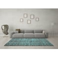 thumbnail image 3 of Ahgly Company Indoor Round Persian Light Blue Traditional Area Rugs, 3' Round, 3 of 4