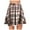 Pink, variant on Plaid Skirts for Women Women's High Waist Pleated Mini Skater Skirt A-Line Flannel Skirts Black XL