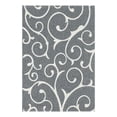 thumbnail image 3 of Unique Loom Decatur Collection Area Rug - Scroll (6' 4" x 9' Rectangle Dark Gray/Ivory), 3 of 7